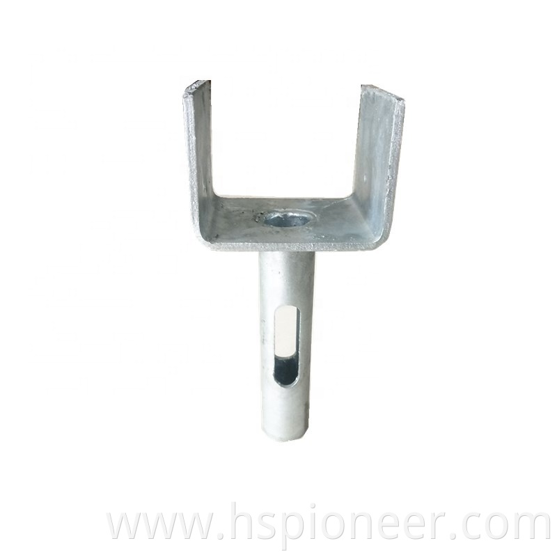 Galvanized U Fork Head Jack